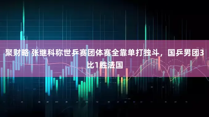 聚财略 张继科称世乒赛团体赛全靠单打独斗，国乒男团3比1胜法国